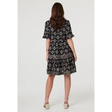 Mandi Ladies Dress In Navy