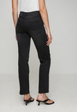 Stella Morgan Mid Waist Straight Leg Denim Jeans In Black