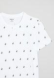 Polo Boys Sebastian Monogram T-Shirt In White