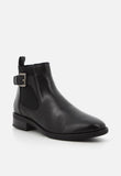 Hush Puppies Ladies Annika Leather Boots In Black