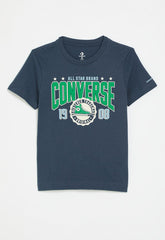 Converse Boys Collegiate Crest T-Shirt In Navy