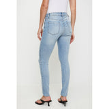 Guess Womens Mid Rise Curve Jeans In Light Wash