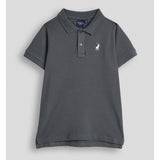 Polo Boys Austin Short Sleeves Golfer In Gunmetal