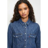 Levis Womens Iconic Weather Air Space Shirt In Blue