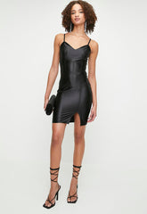 Sissy Boy Womens Bodycon Dress With Cage Detailing In Black