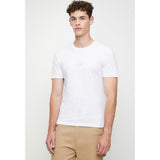 Guess Mens Aidy Cn Ss Tee White