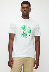 Ben Sherman Mens Disk Foil T-Shirt In White