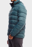 Jeep Mens Core Long Sleeve Puffer Jacket In Green