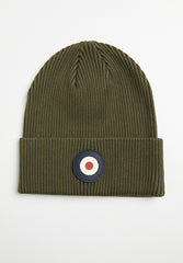 Ben Sherman Mens Targy Rib Olive Beanie