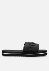 Polo Womens Platform Convex Sandals In Black