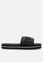 Polo Womens Platform Convex Sandals In Black