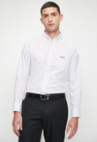 Pringle Mens Ezekiel Long Sleeve Classic Shirt In White