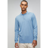 Ben Sherman Knit Sportshirt In Blue