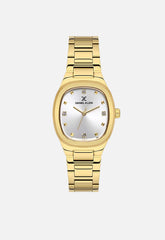 Daniel Klein Womens Cushion Case Watch In Gold