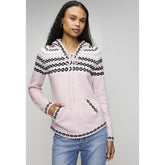 Mandi Womens Scoop Hem Hooded Sweater In Pink