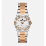 Daniel Klein Ladies Silver Watch In Silver & Gold