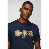 Ben Sherman Ball 260G T-Shirt Navy