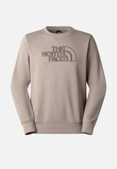 The North Face Mens Drew Peak Crew Stone Slab/New Taupe Green
