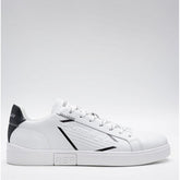 Replay Mens Polys Stamp Sneakers In White & Black