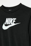 Nike Unisex Kids French Terry Crew Sweatshirts In Black
