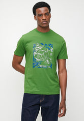 Ben Sherman Green Expolded Scooter Foil Print T -Shirt