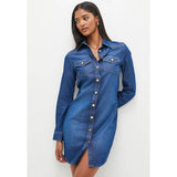 Sissyboy D30081 Ladies Tencel Shirt Dress Dk Vintage