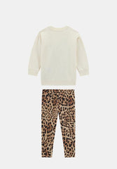 Guess Kids Ls/Leggings 2Pc Leopard Set