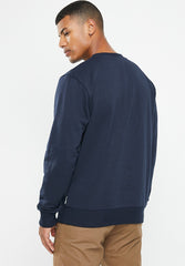 Ben Sherman Mens Target Crew Sweater Navy
