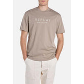 Replay Mens T-Shirt In Military Stone