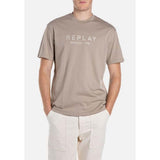 Replay Mens T-Shirt In Military Stone