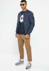 Ben Sherman Mens Target Crew Sweater Navy