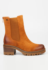 Miss Black Ladies Carter 1 Boots In Tan