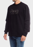 Jeep Mens Core Applique Fleece Crewneck Black