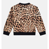 Guess K4Bq00Kad73 Kids Ls Active Top Leopard