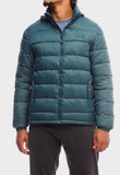 Jeep Mens Core Long Sleeve Puffer Jacket In Green