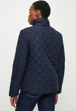 Jeep Womens Sherpa Lined Quilted Jacket In Navy