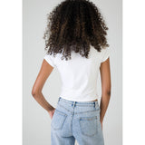 Sissy boy White Baby T-shirt With Red Lip Transfers