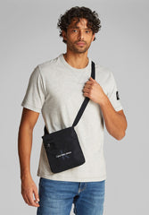 Calvin Klein Mens Flap Pack 18 Flap Sling Bag In Black