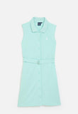 Polo Girls Nia Sleeveless Pique Dress In Turquoise