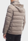 Jeep Mens M Core Long Sleeve Puffer Jacket In Brown