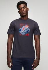 Puma Men Graphic Sneaker Tee M Navy