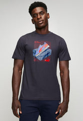 Puma Men Graphic Sneaker Tee M Navy