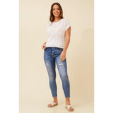 Mandi Ladies Top In White