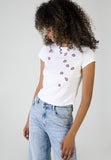 Sissy boy White Baby T-shirt With Red Lip Transfers
