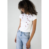 Sissy boy White Baby T-shirt With Red Lip Transfers