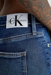 Calvin Klein High Rise Super Skinny Ankle In Denim Dark