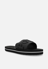 Polo Womens Platform Convex Sandals In Black