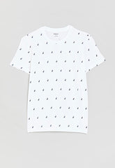 Polo Boys Sebastian Monogram T-Shirt In White