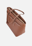 Elle Belt Buckle Tote Bag In Tan
