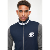 Ben Shereman Mens Navy Varsity Bomber Jacket